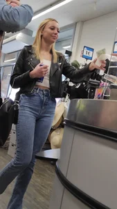 Arrogant slim blonde