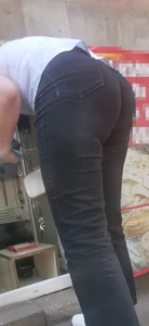 Armenian milf bending huge ass in black and blue jeans mega post