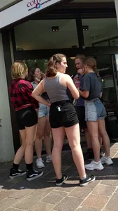 Bunch of Teens in Shorts