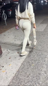 Sexy Latina in white leggings