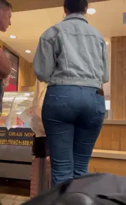 Very pretty brunette with a nice ass