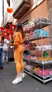 Mexican in leggings with a perfect ass… excellent VPL