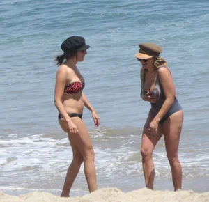 Ashley Tisdale in bikini on the beach in Malibu