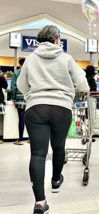 Lady w nice cheeks+VPL to match in slight transparency‼️