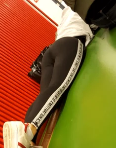 Hot Girl in Sweatpants Lying on the Floor Creepshots