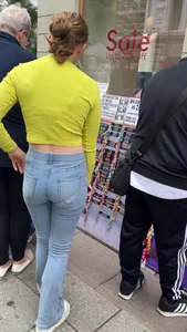 Tight jeans on the street of Oslo