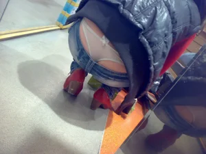 Huge collection of whale tails, ass cracks and panty peeks in public