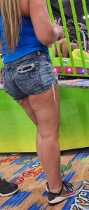 Cute Blonde Milf in shorts