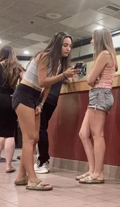Short Shorts in Line (Not OC)