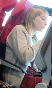 Hot sexy girl on train 2