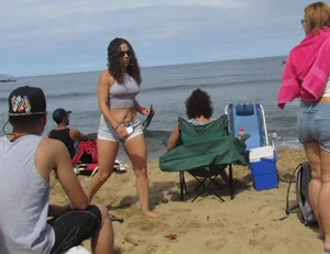 Taking a walk on the beach