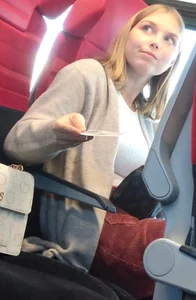 Hot sexy girl on train 2