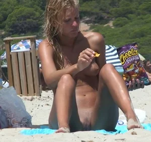 Nude beach and topless girls