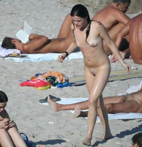 Nude beach and topless girls