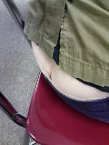 Butt crack closeup