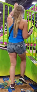 Cute Blonde Milf in shorts