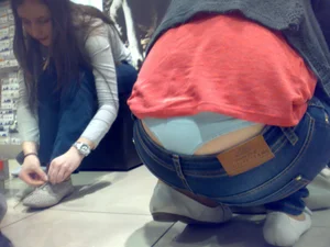 Huge collection of whale tails, ass cracks and panty peeks in public