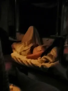 Sexy sleeping girls in trains