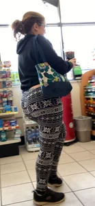 Leggings Fat Ass Milf RedHead Front And Ass Caps