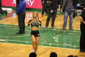 Candid cheerleaders
