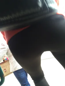 Girl in a Hoodie and Yoga Pants Public Bus and Crosswalk Ass And Crotch Closeup Photos Gallery