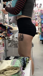 Tight body Thicc robowolf booty in spandex shorts
