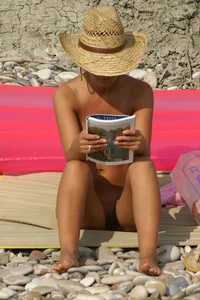 Nude beach and topless girls