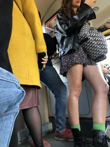 Beautiful Candid Girl With Tattooed (And Slightly Hairy) Legs in Boots and a Dress Public Bus Creepshots Gallery