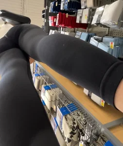 (Upshots, OC) Blonde with FAT ASS in scrunch leggings