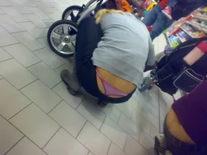 Huge collection of whale tails, ass cracks and panty peeks in public
