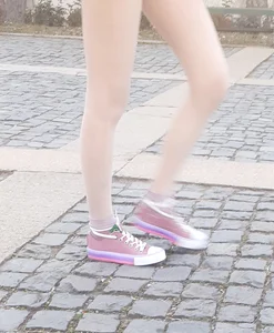 Slim teen legs street candid closeups