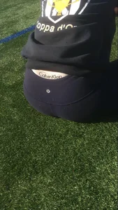 Candid Girl in Yoga Pants Sitting on the Grass With Her Panties Visible
