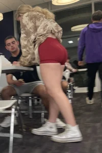 Hot Red Booty shorts