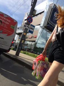 Hot Ginger In Shorts With Hot Legs in a Public Bus and on a Crosswalk Creepshots Gallery