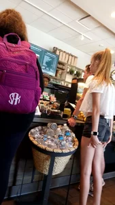 Teens in shorts shorts…tiny butt cheeks