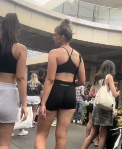Hot blonde with stupidly amazing ass in alphalete shorts (OC)