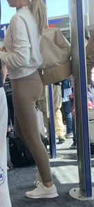 Petite MILF at the airport