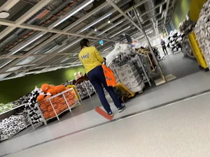 Candid Shop Assistant in Tight Pants at the Store Creepshots