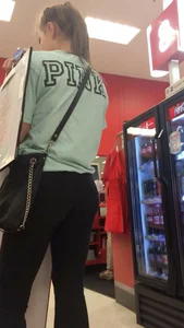 Small Booty in Yoga Pants Closeup