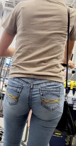Around town ass in jeans