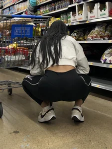 Brown skinned latina squatting and shopping (oc)