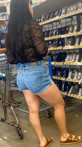 Walmart ass was hungry! Jean shorts