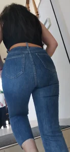 Nice view of a big ass armenian girl in jeans