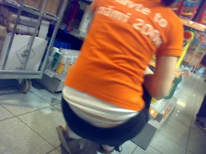 Huge collection of whale tails, ass cracks and panty peeks in public