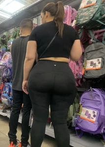 Caught this fine babe for a second time! Her ass is huge!