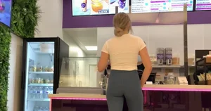Blonde Tight Bubble Ass  Not OC