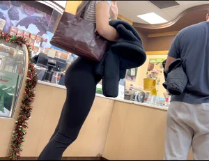 Tall Brunette at The Candy Store