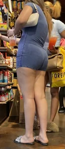 2 Hoes in Skin Tight 1-Pieces (vpl)