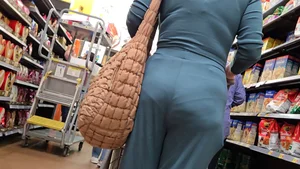(OC) Horny Milf Shopping in Cute Green 1-Piece (VPL)
