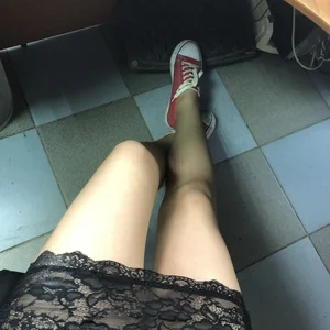 Cute Legs Office Closeup Selfie